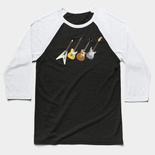 Vintage Electric Guitars Baseball T-Shirt